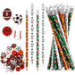 Tinlade 72 Pcs Sports Pencils And Erasers For Kids Fun Wooden Pencils For Kids Boys Sports Themed Birthday Party Favors Students Stationery Party School Office Supplies(Sports)