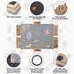 1500 Piece Puzzle Board,Wooden Jigsaw Puzzle Board With Drawers 35   X 27   Portable Puzzle Table Rotating Puzzle Table With Cov
