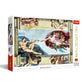 Trefl 1000 Piece Jigsaw Puzzle - The Creation of Adam, 27"x19", Multicolor Cardboard, Model 10590, Fun for Adults & Kids 12+