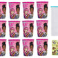 Barbie Dream Birthday Party Supplies Bundle Pack Includes 12 Plastic Reusable Cups and 25 Clear Cello Bags