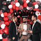 Red Birthday Decorations For Men Women Boys Girls, Red And Black Party Decorations, Include Balloons Arch Garland Kit, Happy Bir