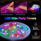 SHQDD 36PCS LED Light Up Fidget Spinner Bracelets, Glow in The Dark Party Favors for Kids 4-8 8-12,Goodie Bag Treasure Box Prize