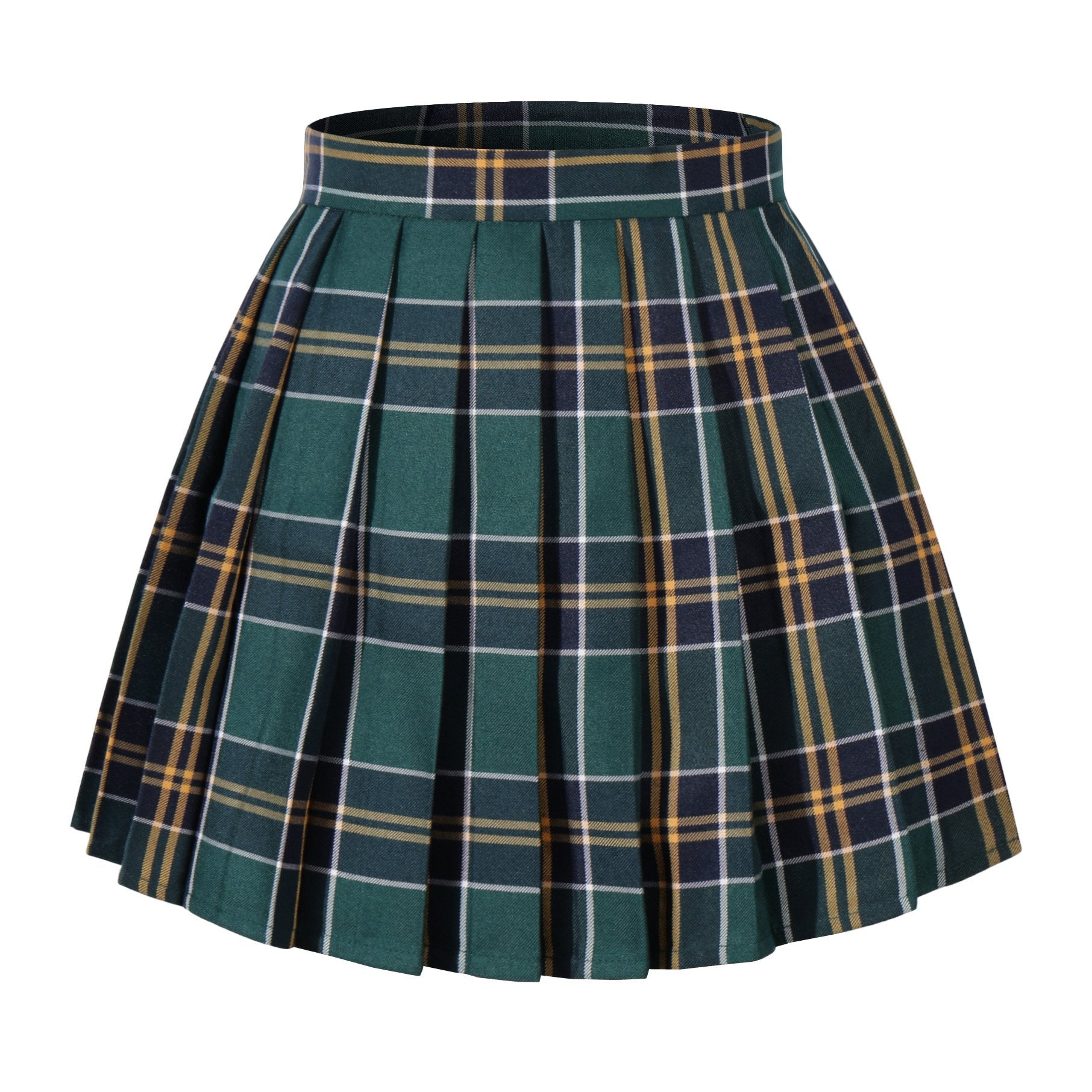 Beautifulfashionlife Girl'S Japan Cosplay Anime Costumes Skirts (S,Dark Green Mixed White)