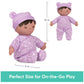 Gund Baby Sustainable Baby Doll, Plush Doll Made From Recycled Materials, For Babies And Newborns, Purple, 12