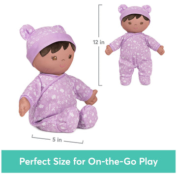 Gund Baby Sustainable Baby Doll, Plush Doll Made From Recycled Materials, For Babies And Newborns, Purple, 12