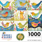 Cross & Glory - Cat In The Bird'S Nest - 1000 Piece Jigsaw Puzzle | Whimsical Birds & Cat Collage | Satin Finish