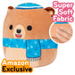 Squishmallows 10 Stokely Teddy Bear - Plush Collectible with Star of David Scarf, Brown, Small - Perfect Gift for Kids, Girls & Boys