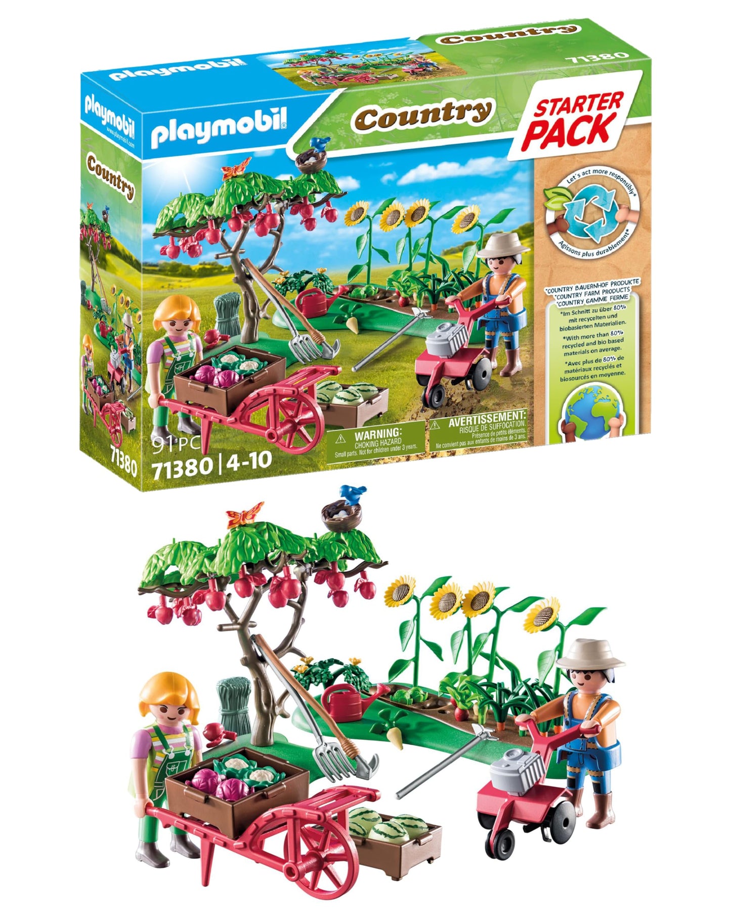 Playmobil Starter Pack Orchard - Multicoloured, Plastic, Einheitsgröße, Model 71380