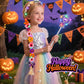 DUDUCOFU Princess Accessories with LED Lights for Little Girls, Glowing Braided Wig with Tiara Wand Toys for Girls Gift 3 4 5 6