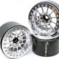 Txxrcss 200G Super Heavy Duty Rc 2.2 Beadlock Wheel 1/10 Crawler Upgrade 4Pcs Rims Hub For Axial Scx10 Trx4M(Silve)