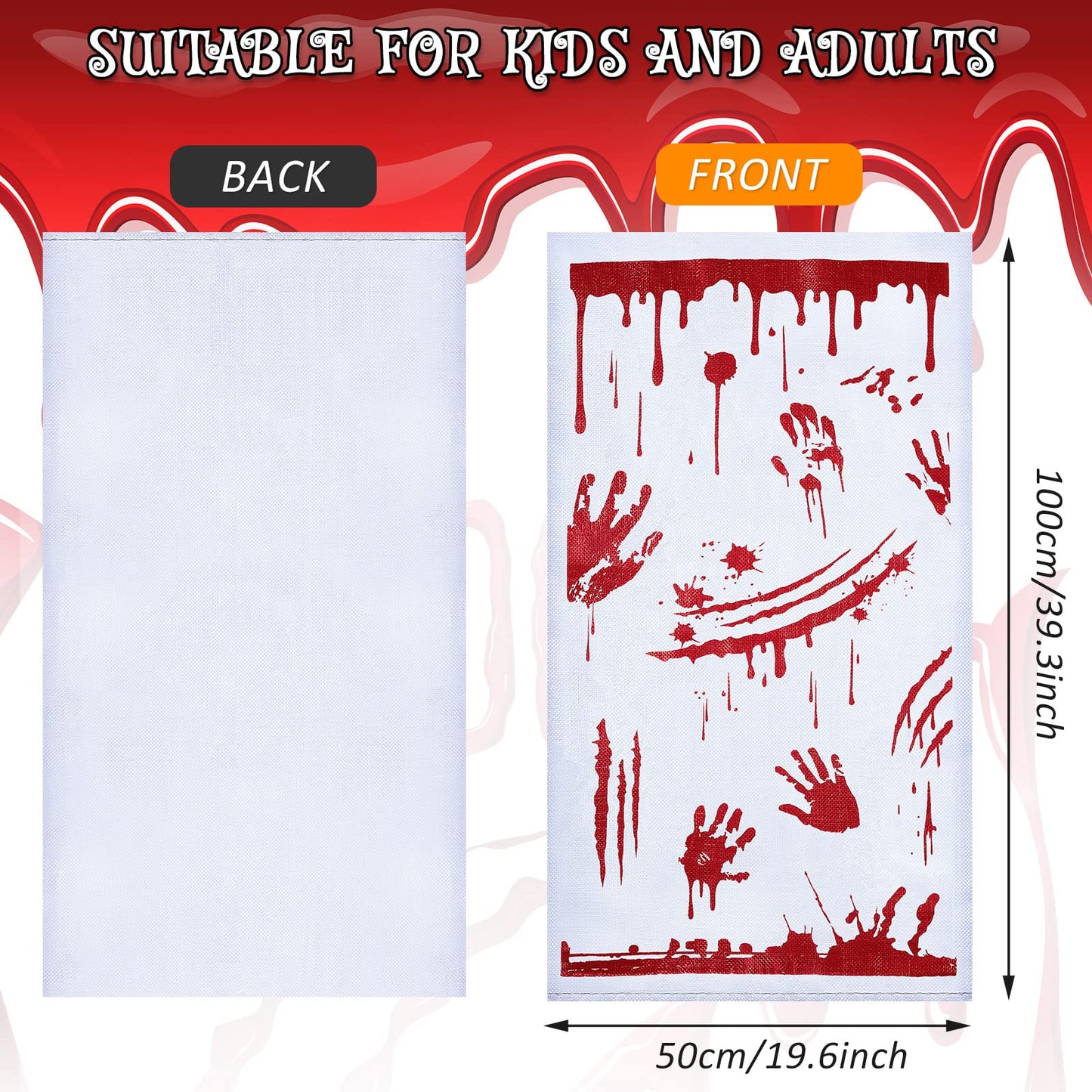 12 Pack Halloween Potato Sack Race Bags Kids Halloween Outdoor Games for Adults and Family 40 x 20 Inches Relay Race Games Party