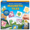 Blue Marble Magnetic Tile Art Kit - DIY Magnetic Mini Tiles, 10 Tiles, 6 Paints, Multicolor, Model ABTILEART