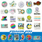 300Pcs Volleyball Stickers For Water Bottles Waterproof, Large Vinyl Volleyball Sport Stickers Pack, Volleyball Gifts For Teen G