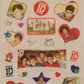 One Direction Set of 25 Full Color Stickers - Multicolor, Plastic, 6" x 10.5" Sheet