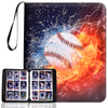 Baseball Card Binder 900 Pockets, 3 Ring Zipper Sports Trading Card With Sleeves Holder Album, Baseball Card Holder Sheets Displ