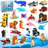 HOGOKIDS 24 Pack Party Favors for Kids Buliding Set  1000 PCS Mini Animals Building Blocks Toy for Goodie Bags Stuffers Classroom Prizes Valentines Day Easter Birthday Gift for Boys Girls Ages 6-12