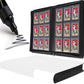 Toploader Binder  Holds 360 Top Loaders - 9-Pocket Top Loader Binder for 3 x 4 Rigid Card Holders for Trading Cards or Sports Cards  Model B - Classic White
