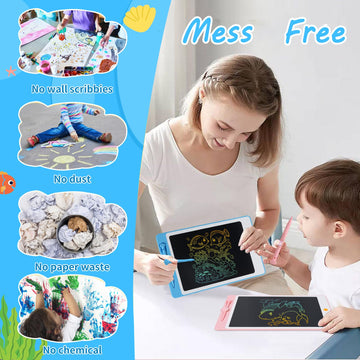 Lcd Writing Tablet Doodle Board, 10 Inch Portable Drawing Board For Kids Reusable Writing Pad For Toddlers Educational Learning