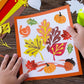 Feifeiya 500 Pcs Fall Thanksgiving Stickers Roll Laser Turkey Maple Leaf Acorn Decals 1.5 Inch Waterproof Self Adhesive Sparkly