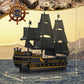 Mould King Large Pirate Ship Model Kit - Black Pearl, 5266+ Pieces, 46.89" x 27.95" x 8.86", Plastic, MK-13186