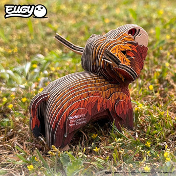 Eugy Highland Cow 3D Puzzle - 34 Piece Eco-Friendly Educational Toy Puzzle For Boys, Girls & Kids Ages 6+
