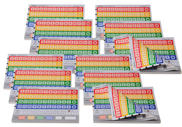 Qwixx 6 Replacement Score Pad Packs - 1,200 Score Sheets || Bonus Red Velvet Drawstring Pouch || Bundled Items