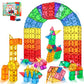 Lotmey Magnetic Tiles for Kids, Magnetic Blocks Building Toys, 3D Magnet Tiles Building Blocks, Preschool Magnetic Toys Stacking