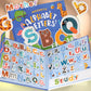 Fullware Portable Animals Magnetic Alphabet Letters Learning Board, Foldable, Upper & Lowercase, Spelling, Fridge Magnets For To