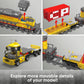 Mould King 12027 Train Building Block Kit  EMD SD40-2 Diesel Locomotive Rail Train with Motor  Remote Controlled Train Set for Kids/mature-themed Collections Enthusiasts(1170 Pieces)