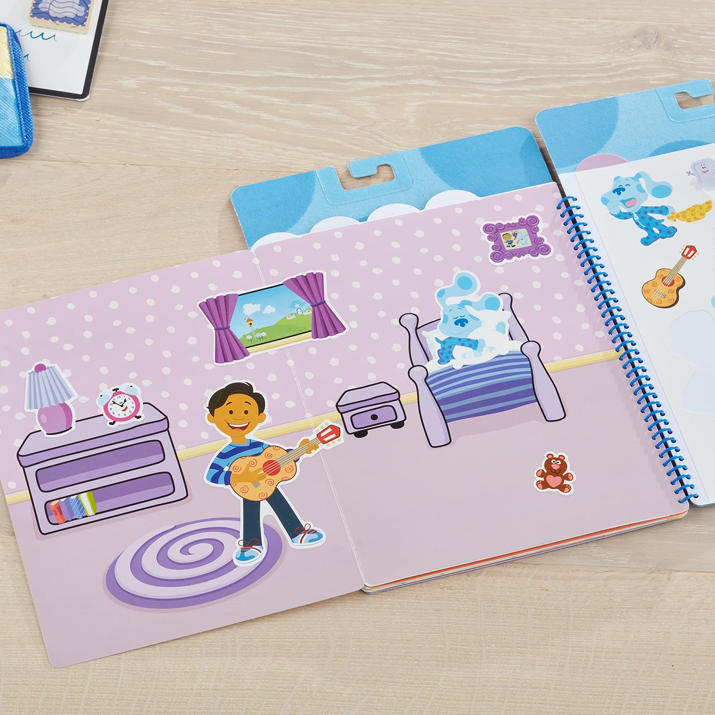 Melissa & Doug Blues Clues & You! Restickable Stickers Pad - Places Blue Loves