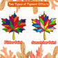Ayhuhra 30 Sets Fall Leaf Pumpkin Suncatchers Craft Kits DIY Window Suncatchers Fall Pumpkin Arts and Crafts Activities Hallowee