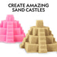 NATIONAL GEOGRAPHIC Play Sand - 12 lbs Natural Sand with Castle Molds - Sensory Activity for Kids
