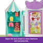 Polly Pocket Doll & Playset, Tropical Treats Carnival Food-Themed Toy Includes 3-Inch Doll, 1 Puppy, 10 Accessories & Spinning F