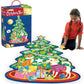 Peaceable Kingdom Shimmery Christmas Tree Floor Puzzle – Giant Floor Puzzle For Kids Ages 3 & Up – Fun-Shaped Puzzle Pieces – Great For Classrooms