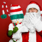4 Pack Doll Clothes Christmas Mini Snowman Hats Scarf, Santa Knit Hat Christmas Tree Scarf For Doll Elf Santa Mini Snowman (Nove
