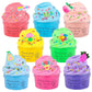 Cloud Slime Kit, 8 Pack Valentine'S Day Slime With, Grape, Avocado, Blue Butter Slime Charms For Party Favor, Scented Diy Putty