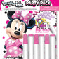 Bendon Minnie Mouse Imagine Ink Coloring Book 6-Pack Party Supplies 30222-TG, Multicolor