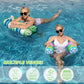 Wernnsai 2 Pack Inflatable Pool Floats - Water Hammock For Adults Fabric Mesh Pool Floaties Multi-Purpose 4-In-1 Saddle Lounge C