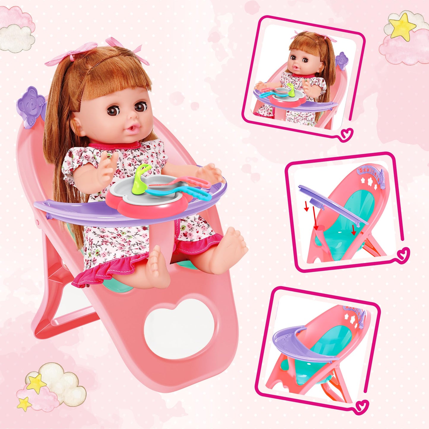 Kinnex Collections Since 1997 12'' Quince Anos Last Doll Teddy Bear With Dress (Centerpiece) ~ Arc09832-34 (Champane)