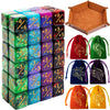 Magic The Gathering Counter Dice Set 48 Pcs D6 MTG Dice Life Counters Tokens Dice for Magic Card Game Accessories with 6 Pcs Dra