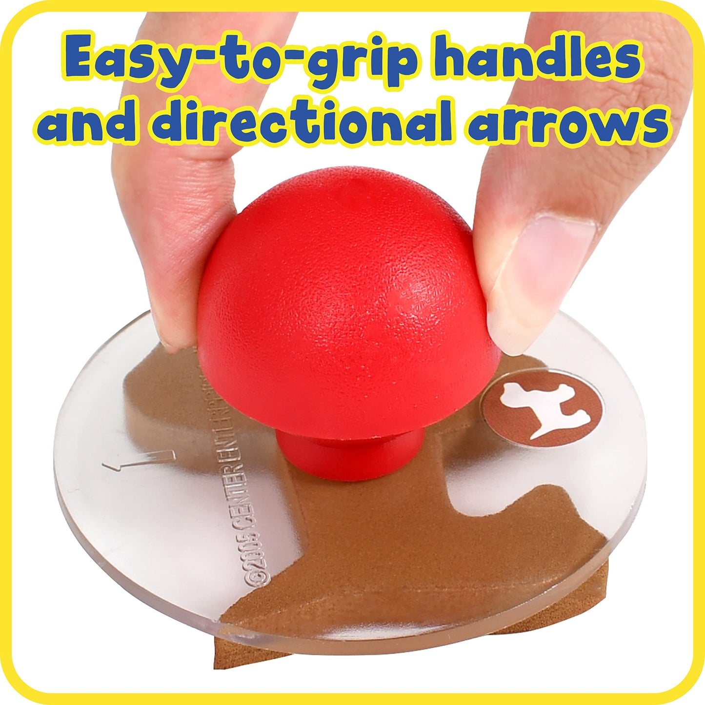 READY 2 LEARN Giant Stampers - Family Members - Set of 10 - Easy to Hold Foam Stamps for Kids - Arts and Crafts Stamps for Displ