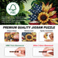 American Flag Sunflower Wooden Puzzles for mature-themeds  300pcs Wooden Jigsaw Puzzles for mature-themeds  Unique Shaped Jigsaw Puzzles Creative Gift for Friend Family Game Large Size 15'' x 15''