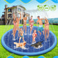 Raxurt Splash Pad For Kids And Dogs, 197'' Super Large Anti-Slip Splash Sprinkler Pad For Baby Toddler, Thicken Splash Pad Dog P