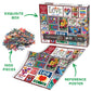 Love Heart Stamps Puzzles 1000 Pieces For Adults, Colorful Valentines Jigsaw Puzzle, Romantic Collage Puzzles For Father'S Day A