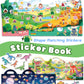 Walenced Jelly Reusable Sticker Book For Toddlers 2-4 Years, 3 Sets Stickers For Kids, Toddler Sticker Book Ages 1-3, 96 Pcs Tod