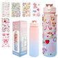Valentines Day Gifts for Girls Decorate Your Own Water Bottle Kits for Girls 4-12 Girls Water Bottle Gem Stickers DIY Arts and C