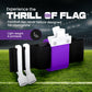 Gameday 6 Player Pop Flag Football Set-Complete w/Flags, Belts and carry Backpack (Purple)