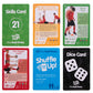 Shuffle Up Soccer Card Games - 70+ Fun & Active Skills Cards For Kids, Fitness Cards Develop Fundamentals, Stamina & Strength, Easy To Play For Kids | Multiple Skills Level Cards Include 2 Dices