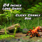 Zing Klixx Creaturez Combo Pack - Create Stop Motion Animation, Snap And Click Fidget Toys For Stress Relief, Great For Kids Ages 4 And Up (Fire Ant + Cobra)