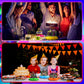 Chinco 6 Pcs Glow Party Birthday Centerpieces Neon Birthday Decorations Honeycomb Birthday Centerpieces Neon Centerpieces For Tables Neon Birthday Party Supplies(Classic)
